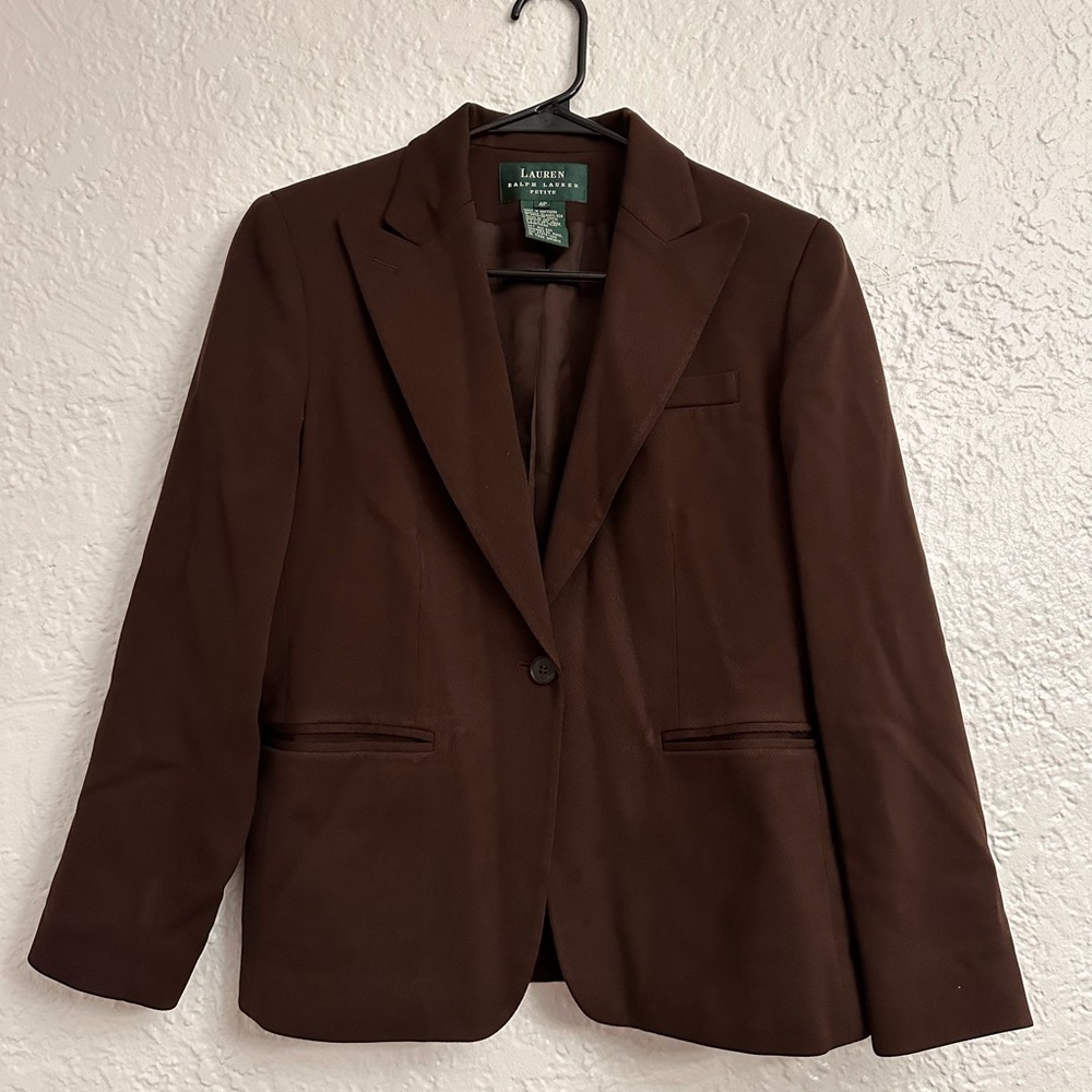 Brown woman’s blazer